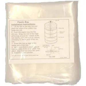 VacuMaid Plastic Bags For 12 Inch Dirt Cans - 4pk