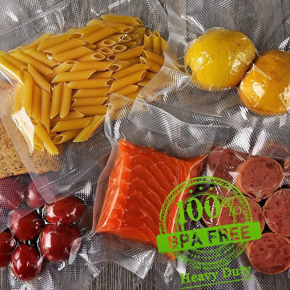 Vacuum Sealer Bags for Food，Seal a Meal Bags Rolls，8inx50 Rolls 2 Pack XinBaoLon
