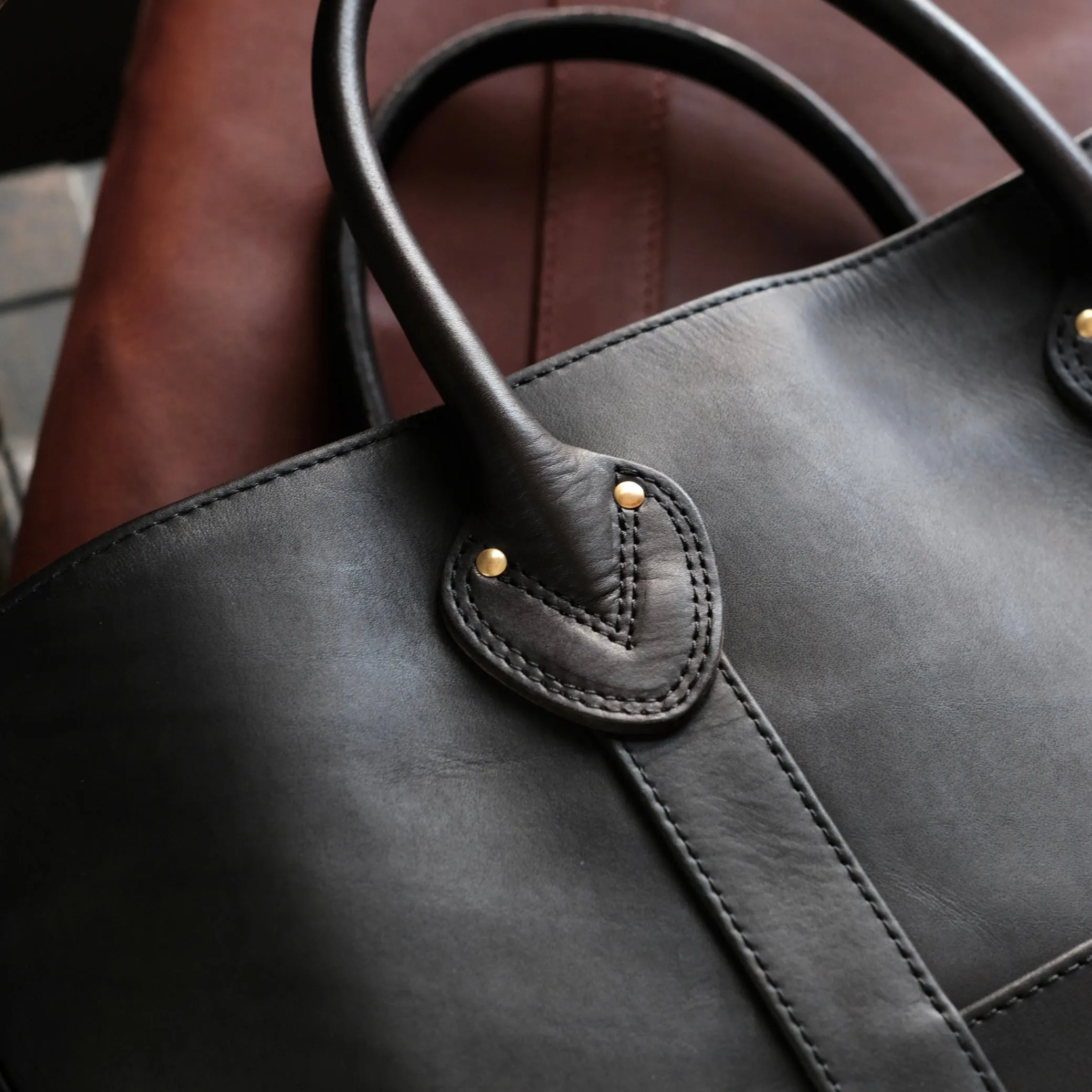 VASCO Leather Boat Tote Bag