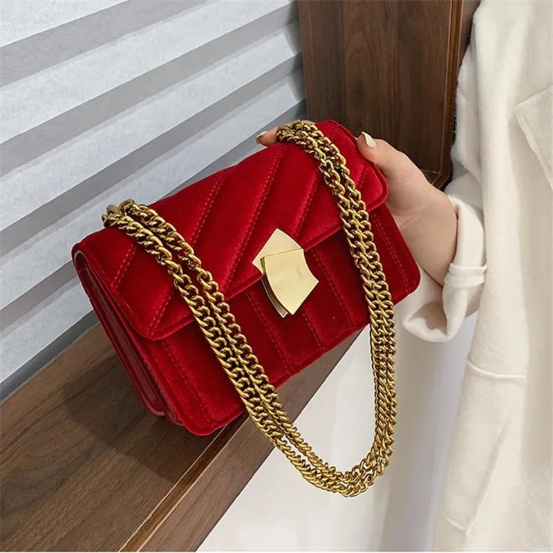 Velvet Satchel Bag