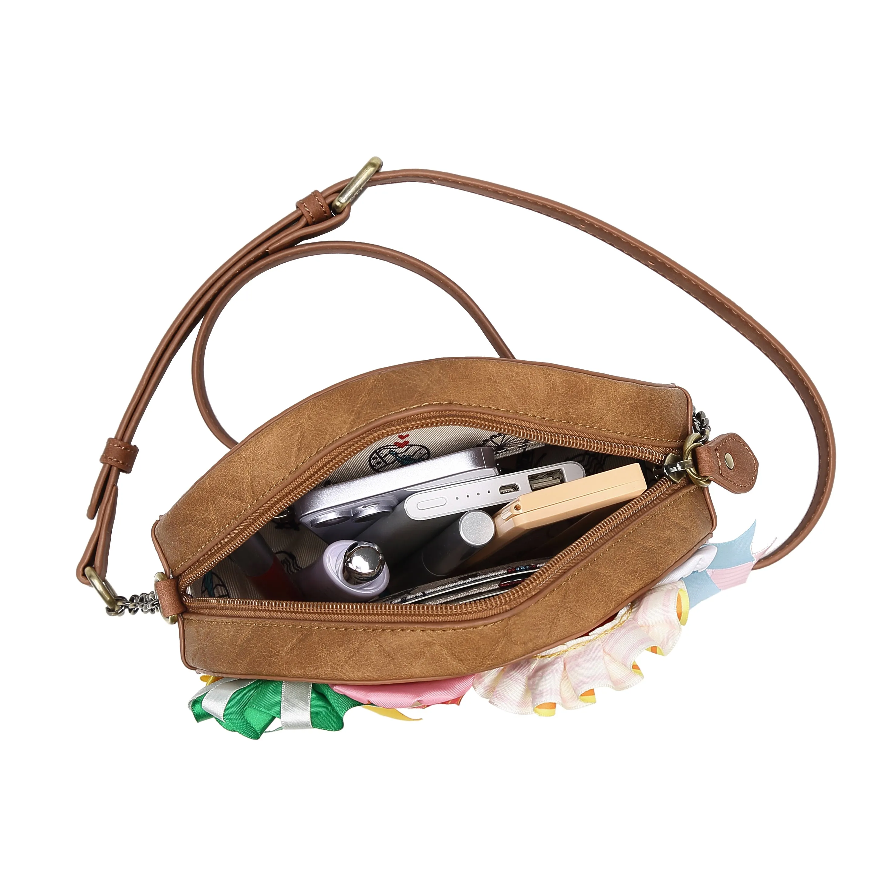 Vendula Pony Club Rosette Edition Apollo Round Crossbody Bag