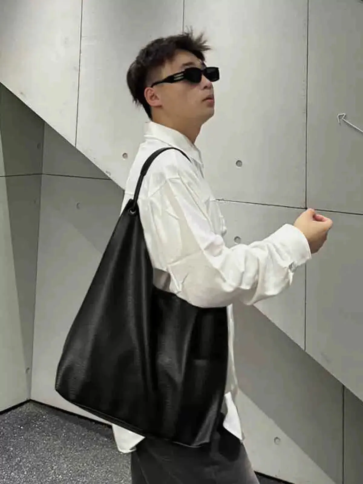 Versatile Soft Leather Shoulder Bag
