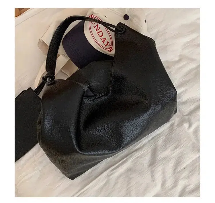 Versatile Soft Leather Shoulder Bag