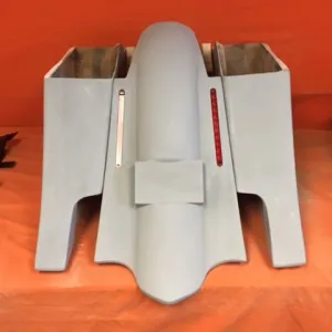 Victory Kingpin / Highball / Judge 6" Extended Hard Saddlebags Out &amp; Down Bags   LED Rear Fender Dual Cut Out