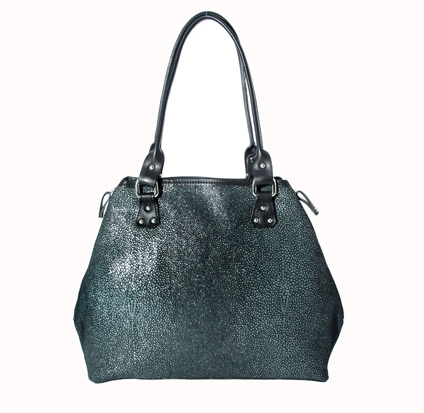 Vin Baker Handbags - Terra Italian Leather Speckled Shoulder Bag