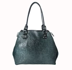 Vin Baker Handbags - Terra Italian Leather Speckled Shoulder Bag