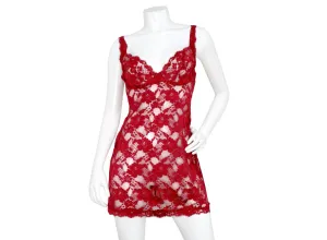 Vintage La Perla Red Lace Slip Dress