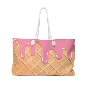 Waffle and Ice Cream Weekender Bag