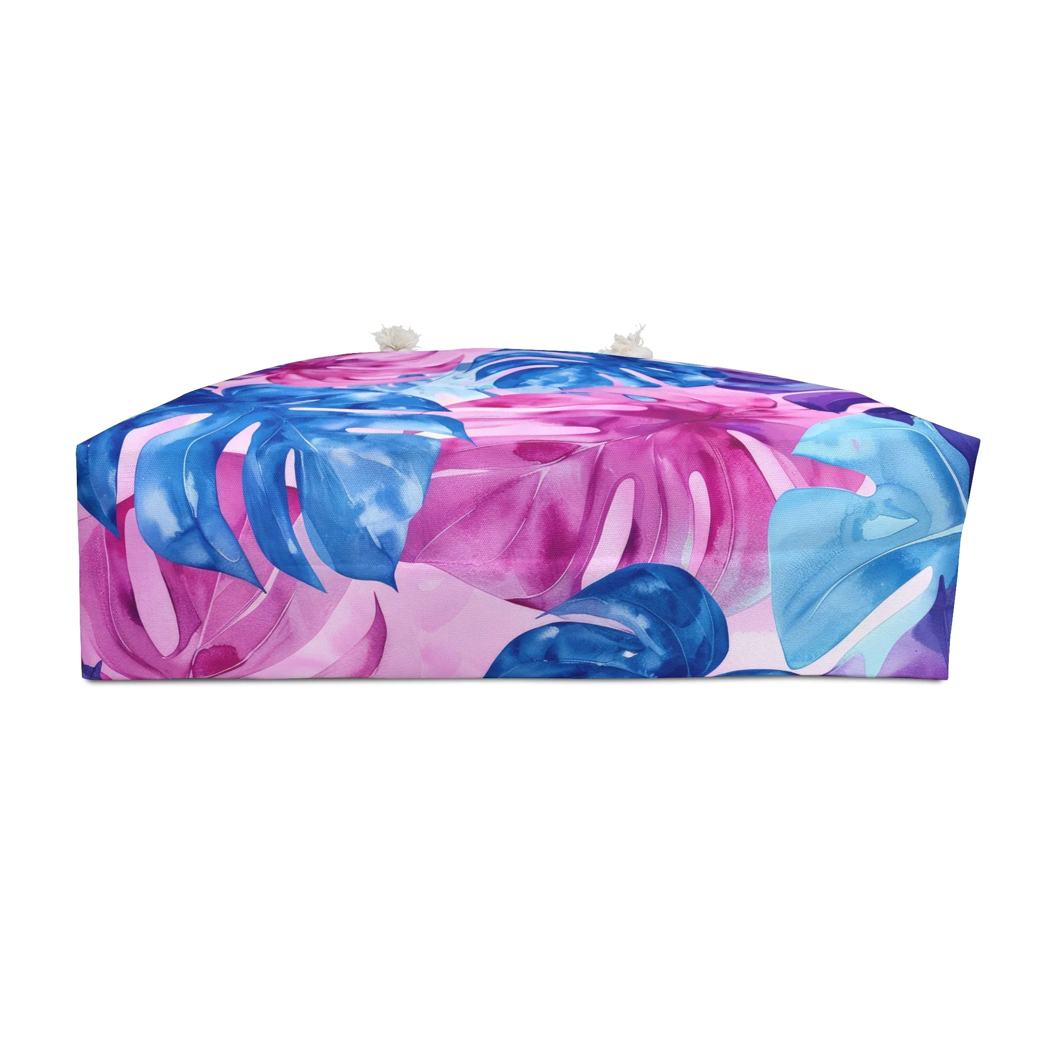 Watercolor Tropics Weekender Bag (Pink, Blue, Purple)