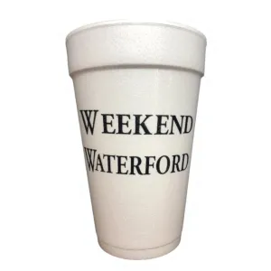 Weekend Waterford Foam Cups