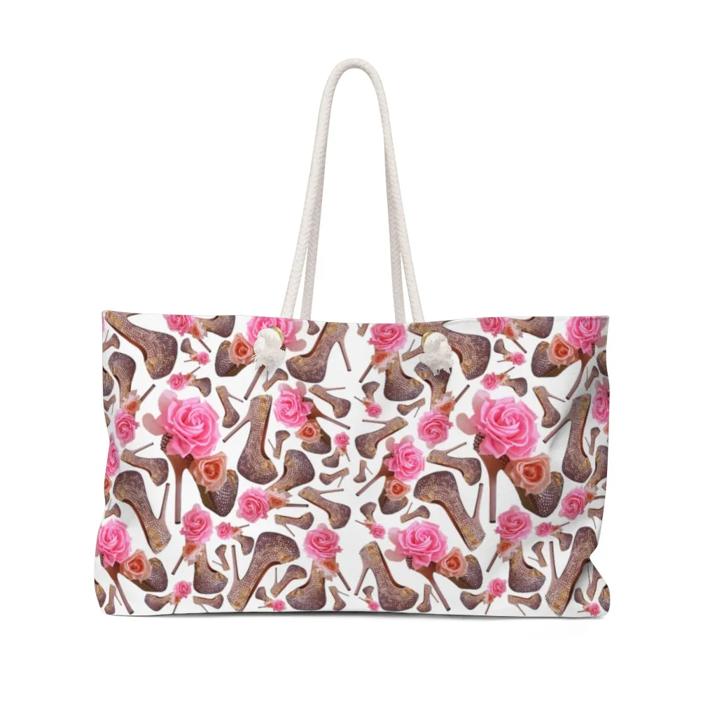 Weekender Bag Tes 'Rose pink flower'