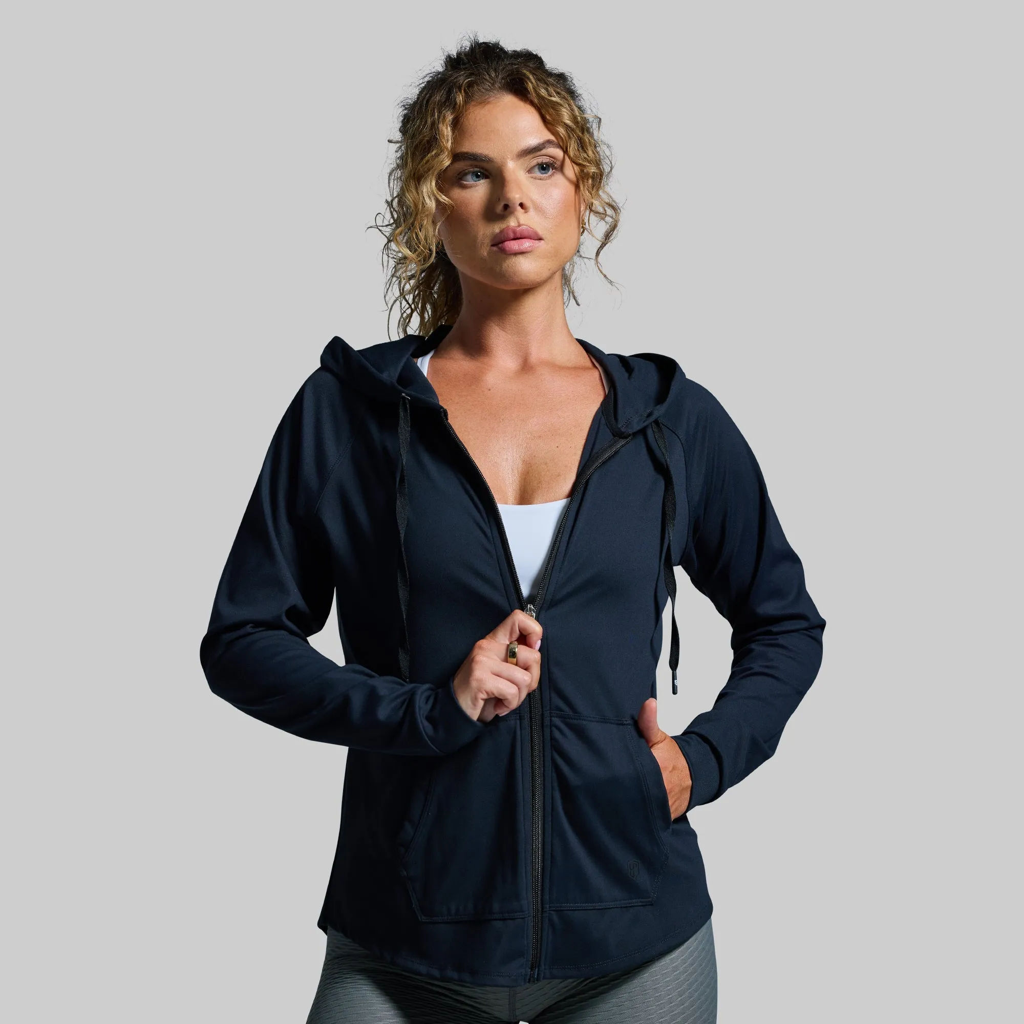 Weekender Zip Up Hoodie (Black)
