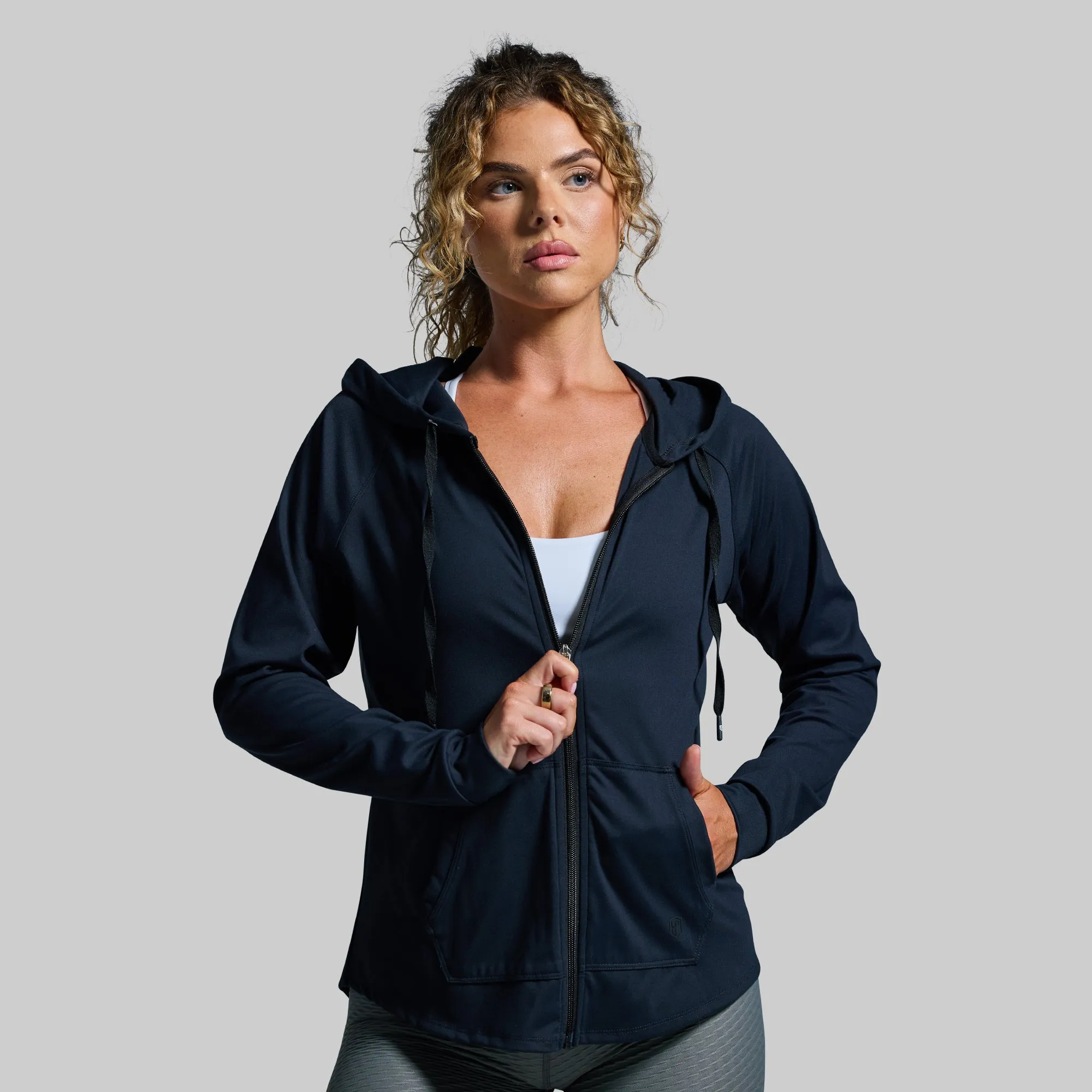 Weekender Zip Up Hoodie (Black)