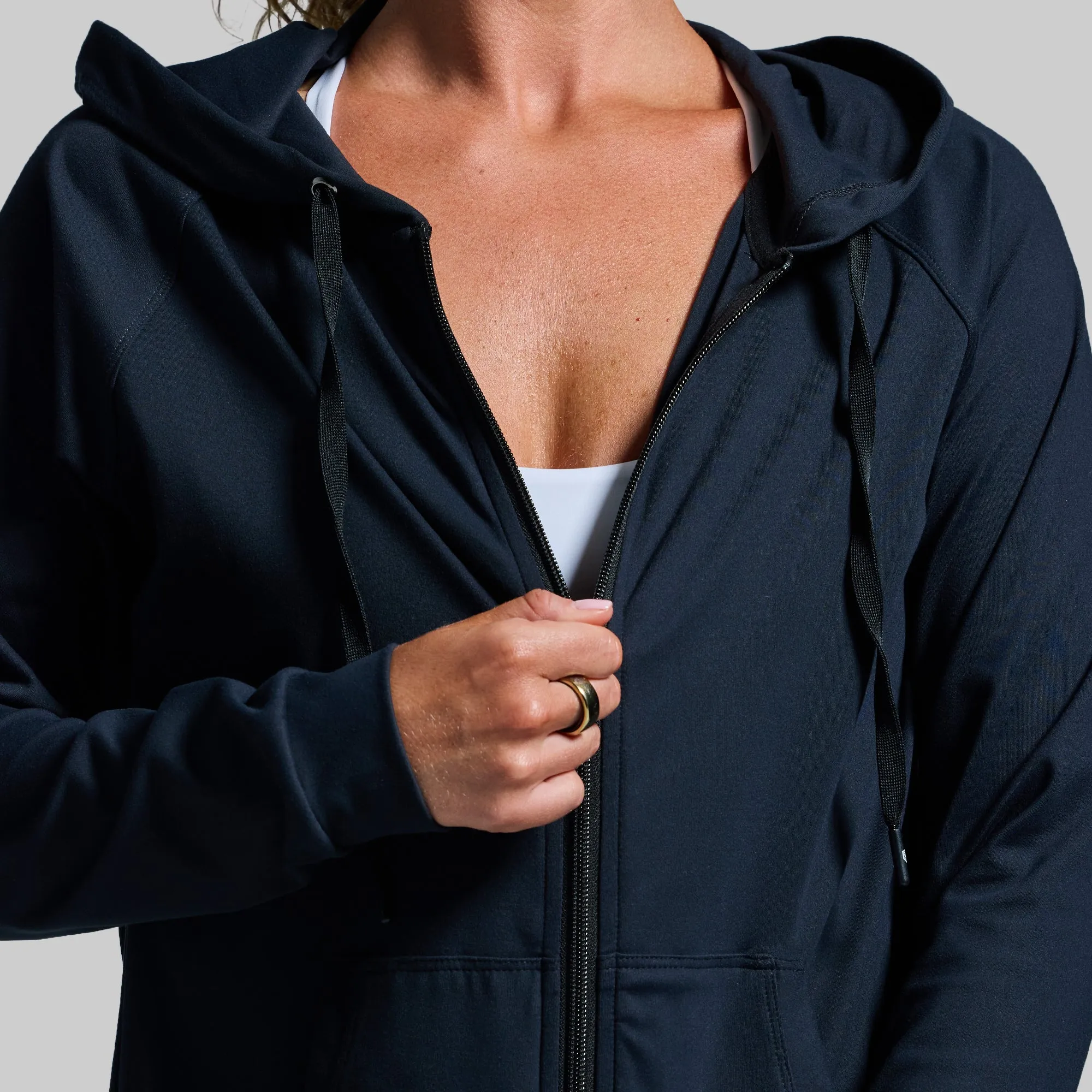 Weekender Zip Up Hoodie (Black)