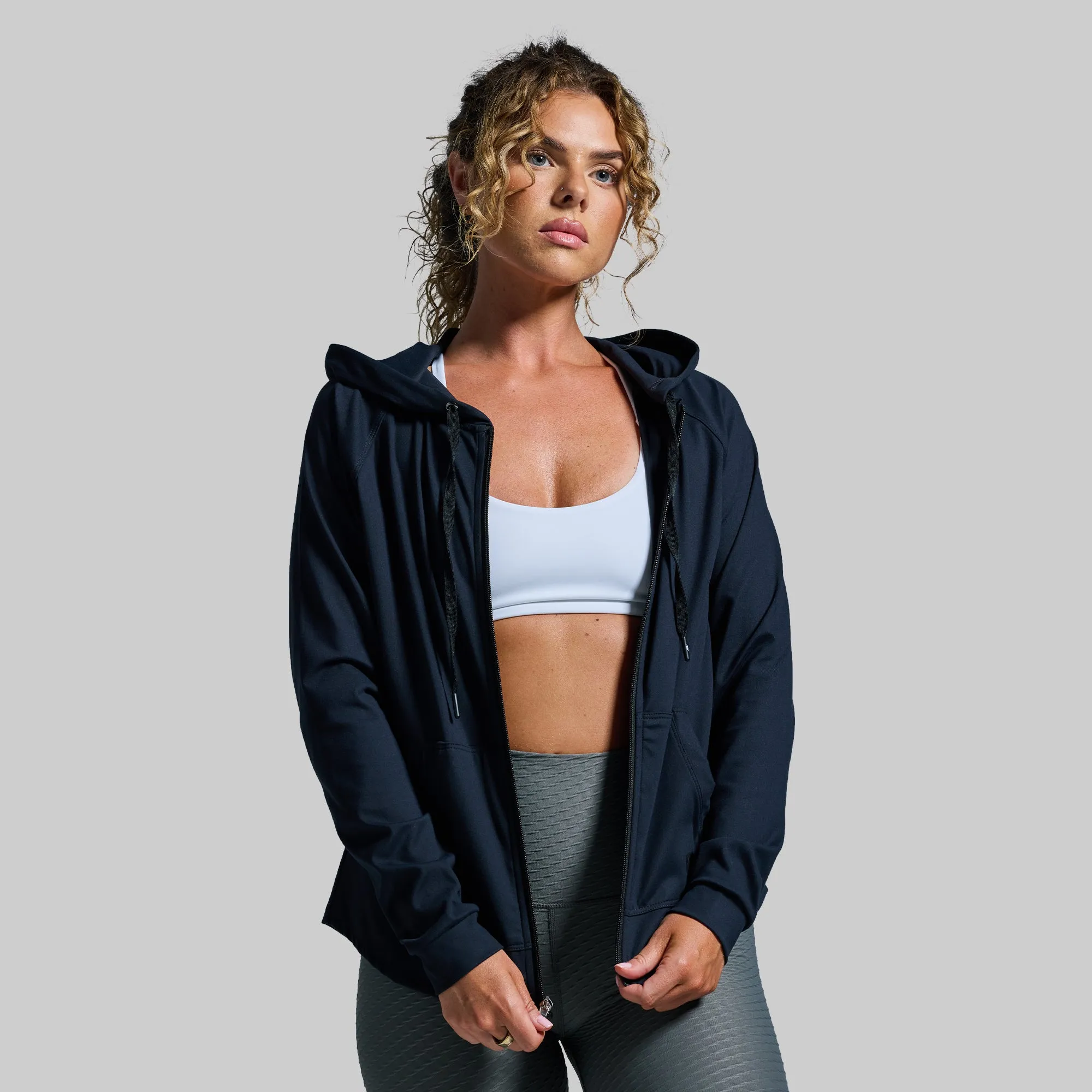 Weekender Zip Up Hoodie (Black)