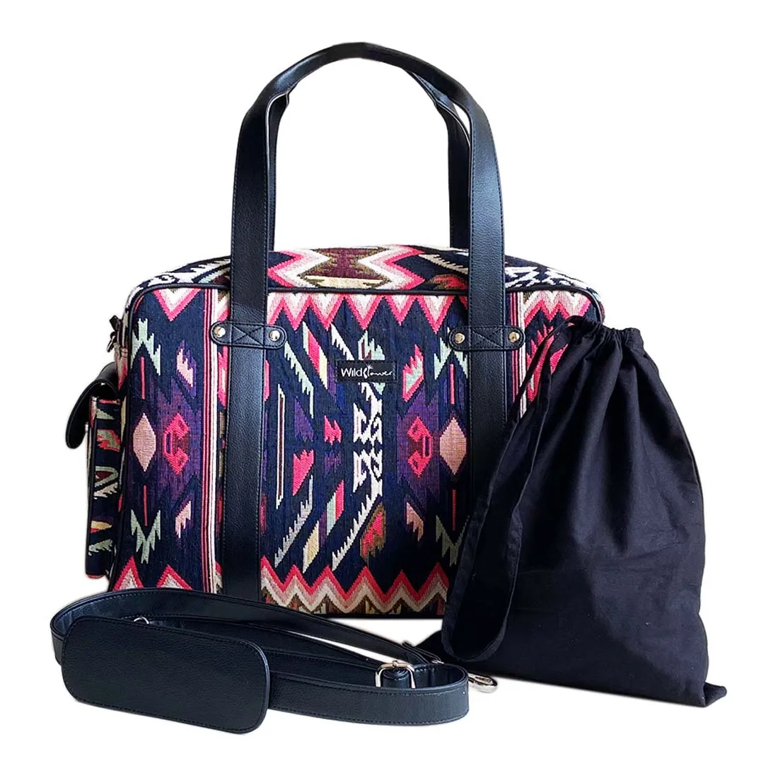 Wildflower Soho Boho Weekender Travel Bag for Women