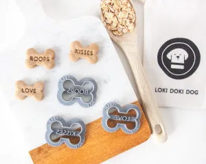 WITH LOVE MINI BONE Shape Cookie Cutters (1.5" SIZE- 3 Styles Available- BUNDLE Available)