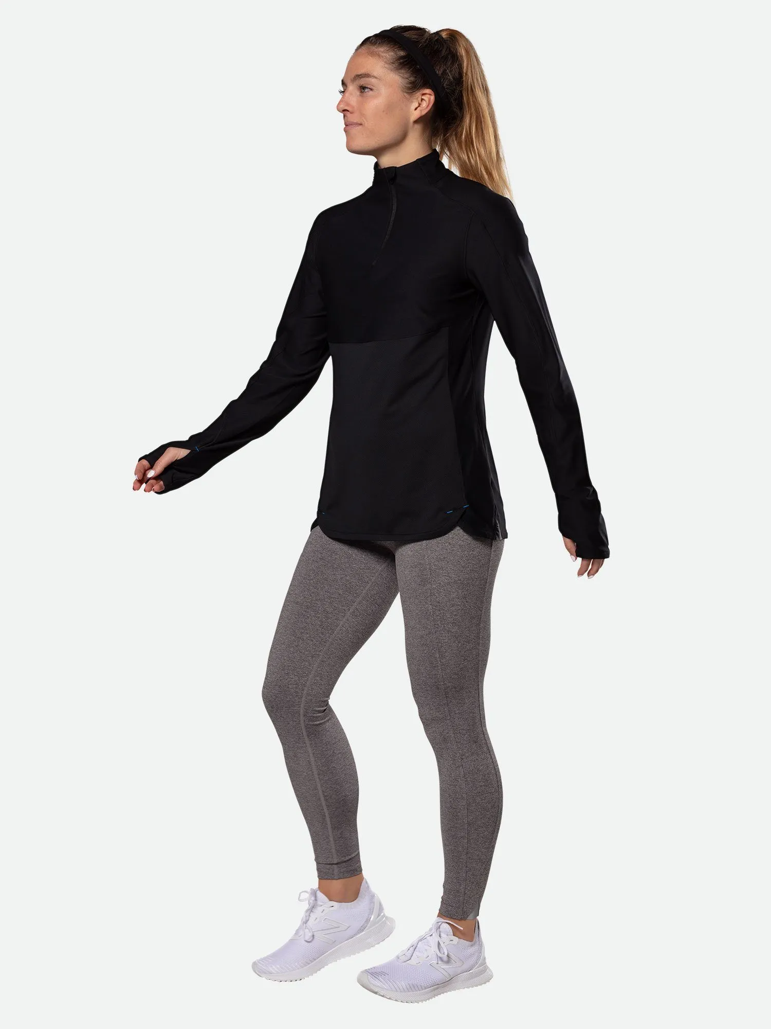 Women's Tempo Quarter Zip Long Sleeve Shirt