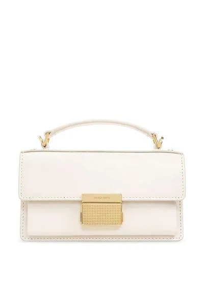 Women's Venezia Leather Mini Crossbody Bag in White | GWA00468A000565 Color 11732