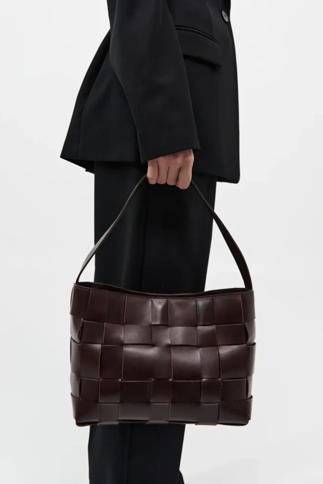 Woven Mini Tote | Chocolate