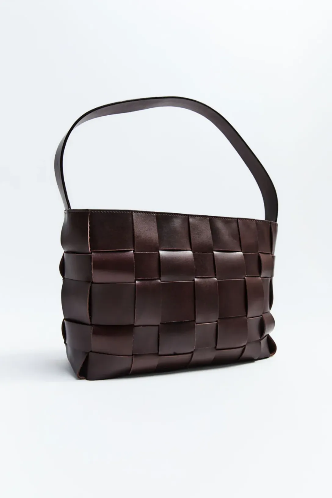 Woven Mini Tote | Chocolate