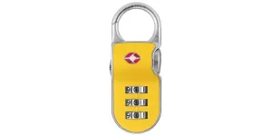 Yale Padlock Luggage TSA Yellow Clipon
