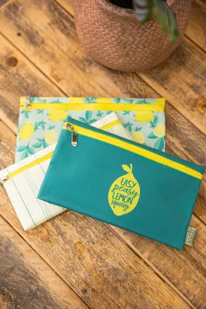 Yellow 3 Pack Reusable Storage Bags