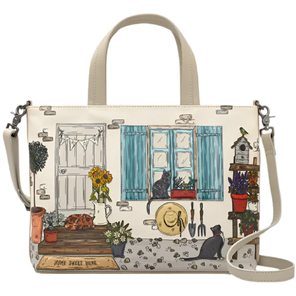 Yoshi Country Cottage Leather Grab Bag