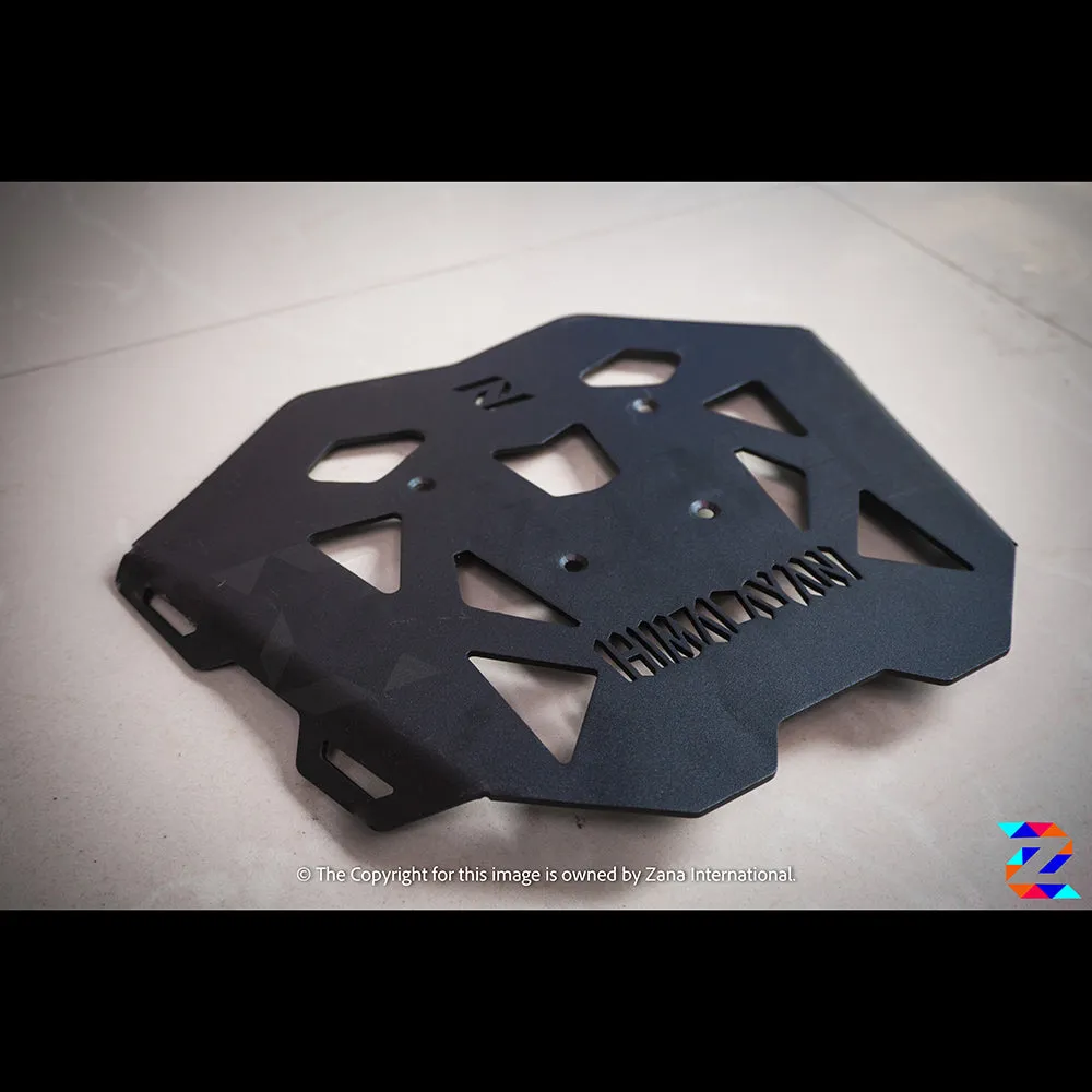 Zana  Royal Enfield Himalayan Top Rack Plate Big - Black