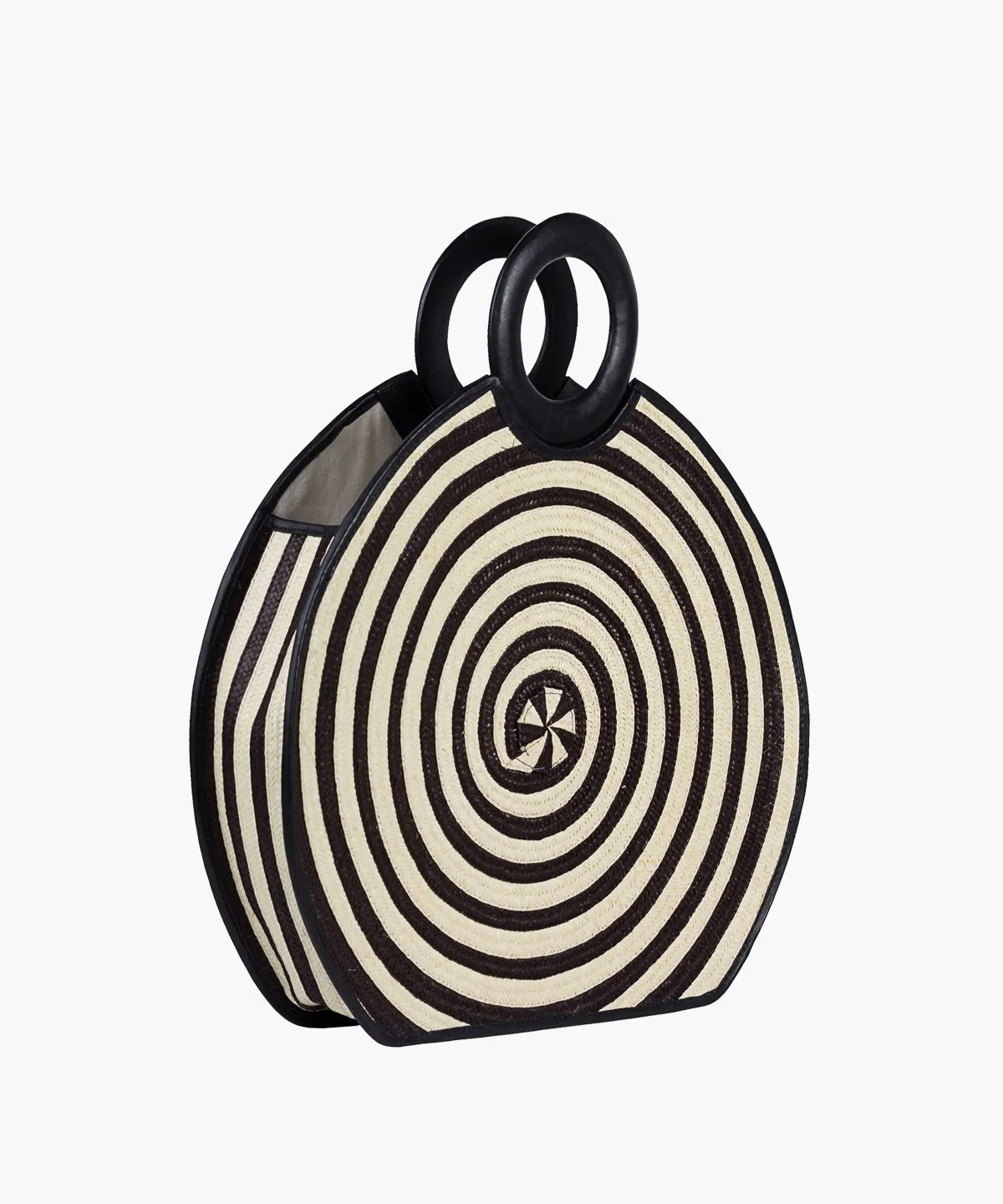 Zenú Large in Raffia and Leather