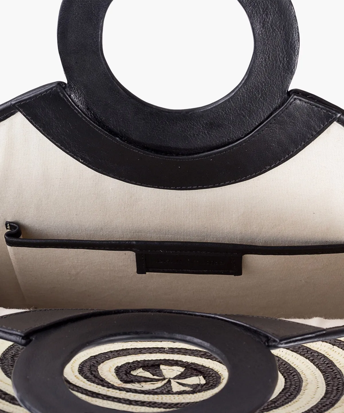 Zenú Large in Raffia and Leather