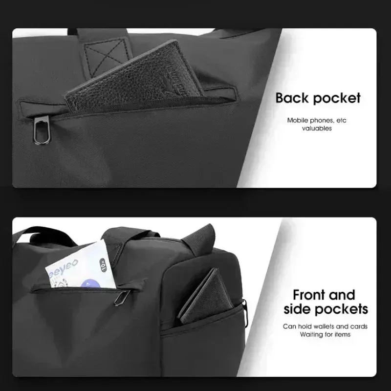 Zipper Large Oxford Travel/Gym Bags